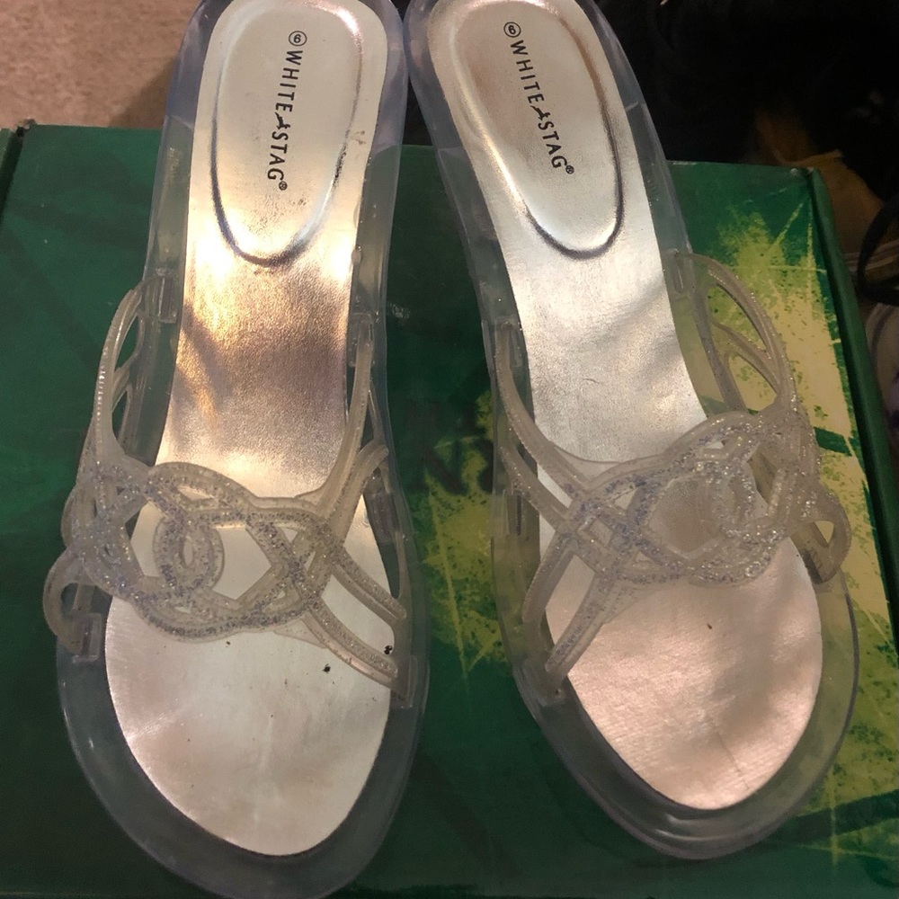 Clear Heels Sz 8.5